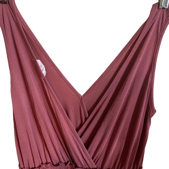 Sienna Sky tank jumpsuit rose in color cropped size M - Picture 5 of 7